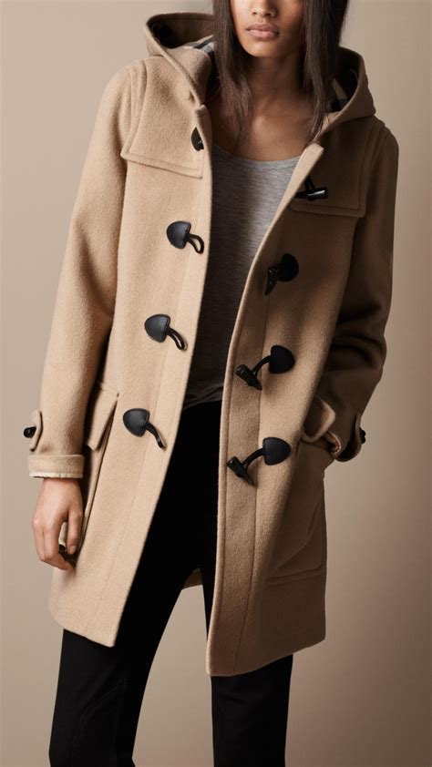 burberry wool coat womens sale|Burberry wool duffle coat women's.